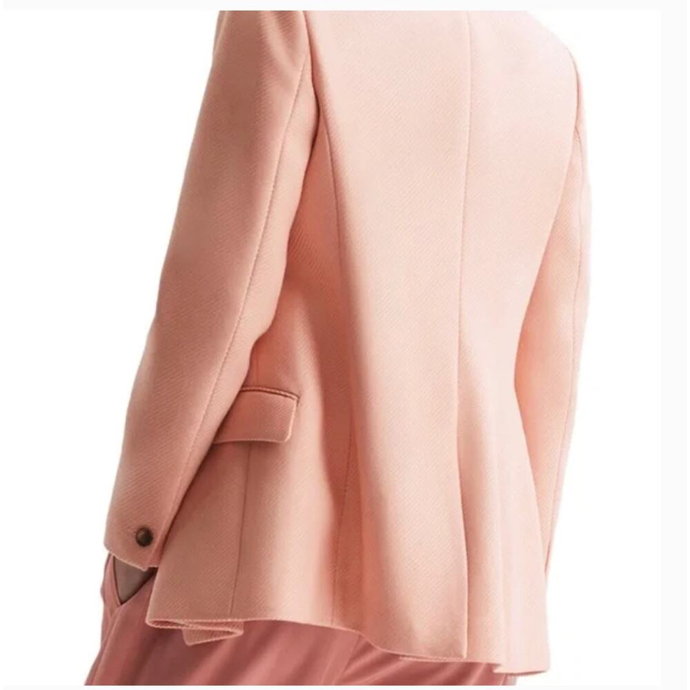 Reiss Logan Blazer 2 NWT Pink Jacket Academia Prep Career Old Money Luxury - Picture 3 of 12